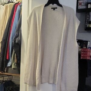 Banana Republic Light Beige Open Cardigan